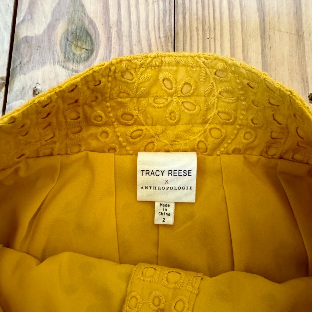 Tracy Reese X Anthropologie Sunshine Eyelet Pencil Skirt - Picture 8 of 9